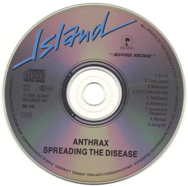 Anthrax Spreading The Disease CD (Album, Reissue) VinylHeaven