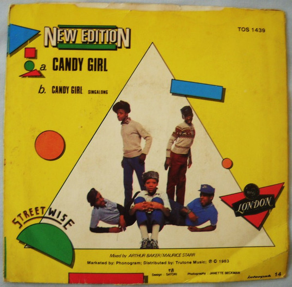 New Edition Candy Girl Vinyl (7", 45 RPM, Single, Stereo