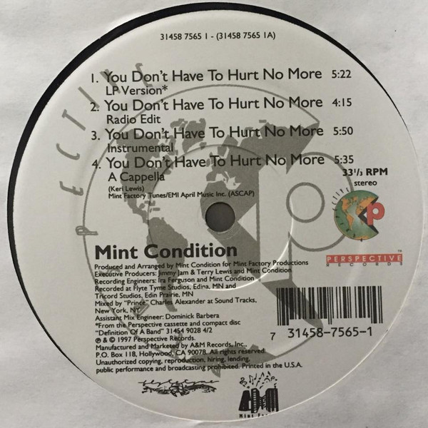 Mint Condition U Send Me Swingin' Vinyl (12", Promo) VinylHeaven
