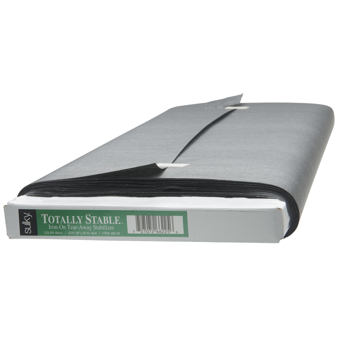 Totally Stable Ironon TearAway Stabilizer Black 20in x 25yds