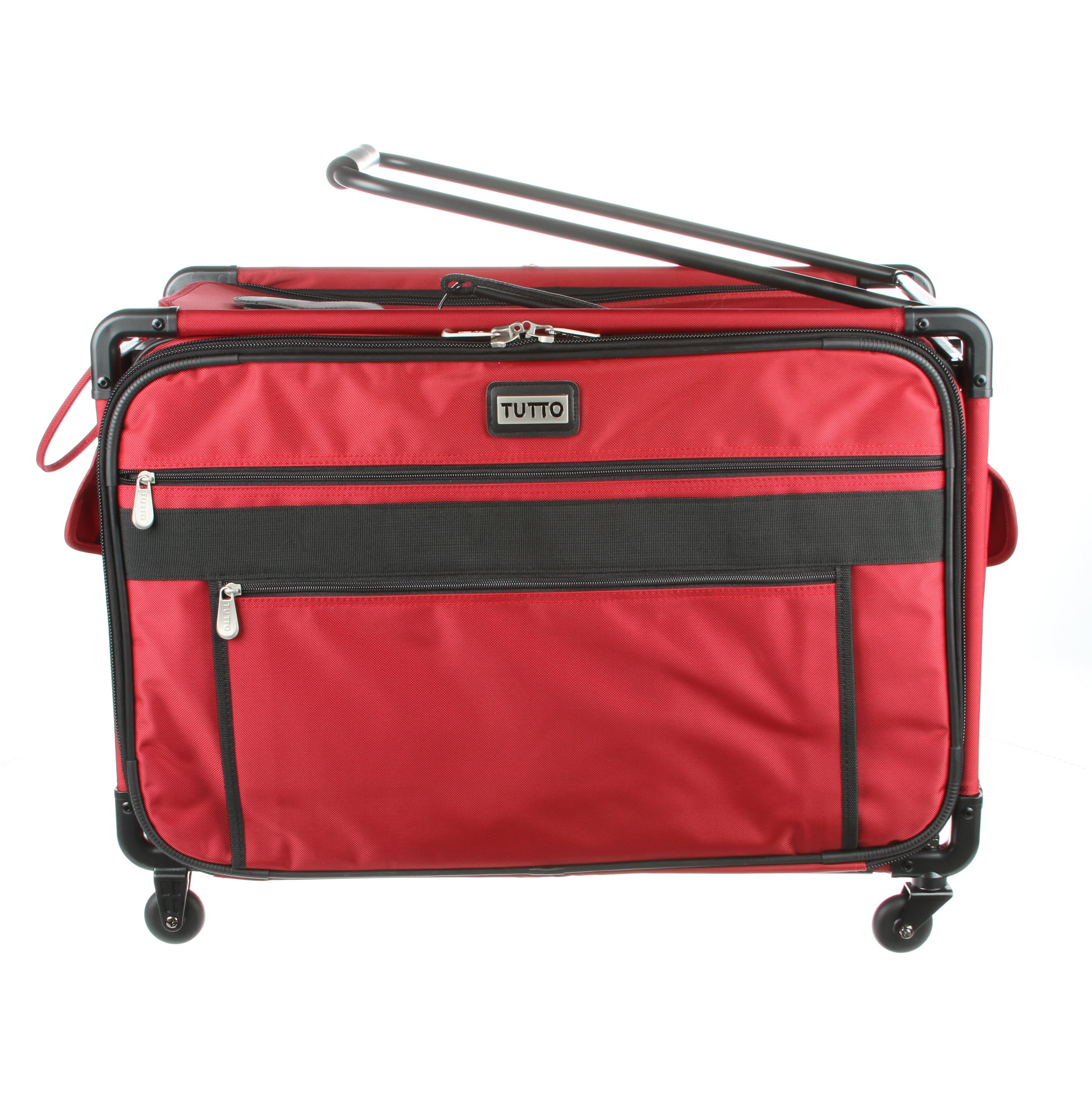 Tutto Sewing Machine Case On Wheels Extra Large 24in Cherry Red