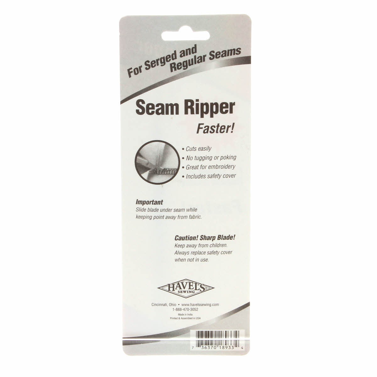 Seam Ripper for Serged Seams