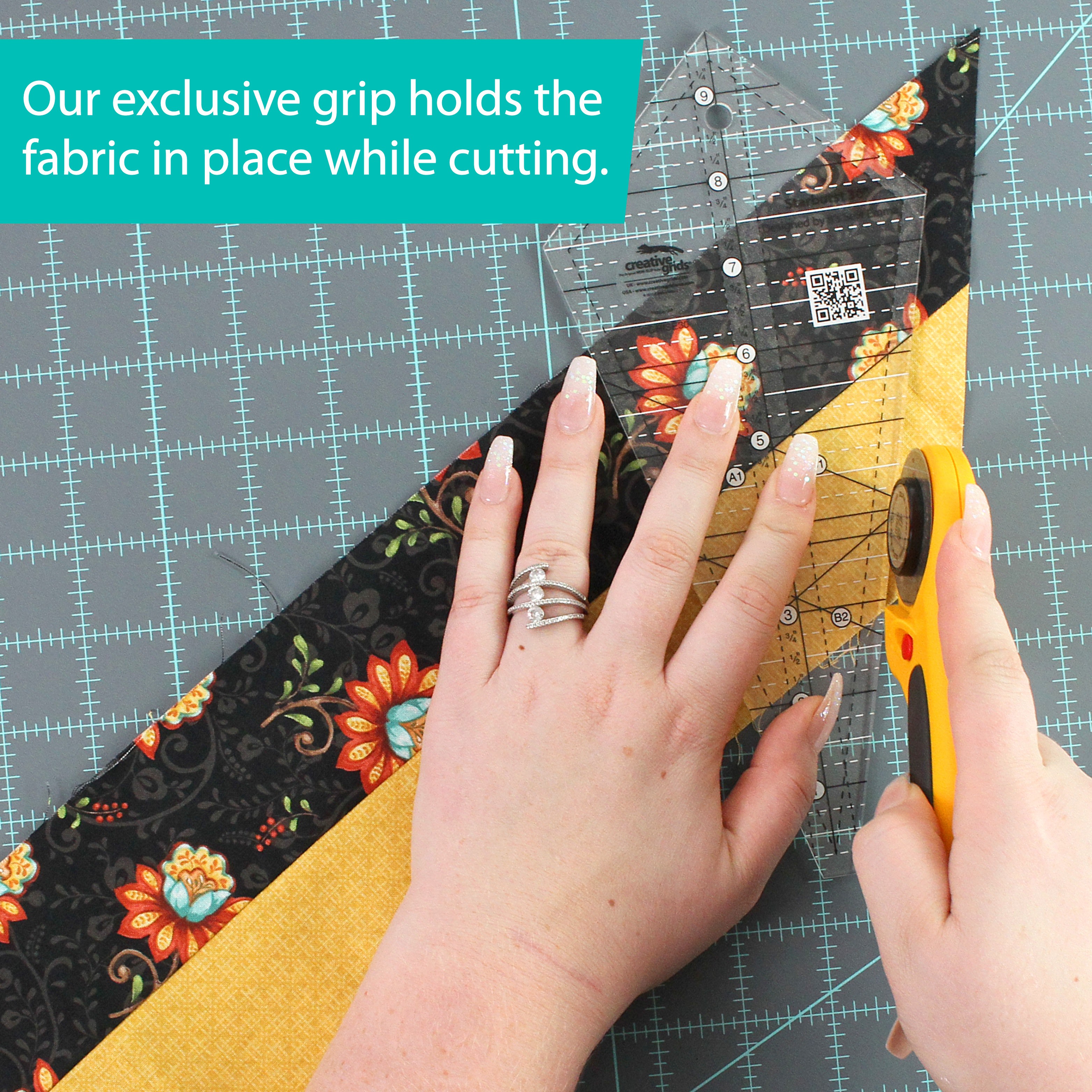 Creative Grids Starburst 30 Degree Triangle Quilt 91/2in Ruler By It's