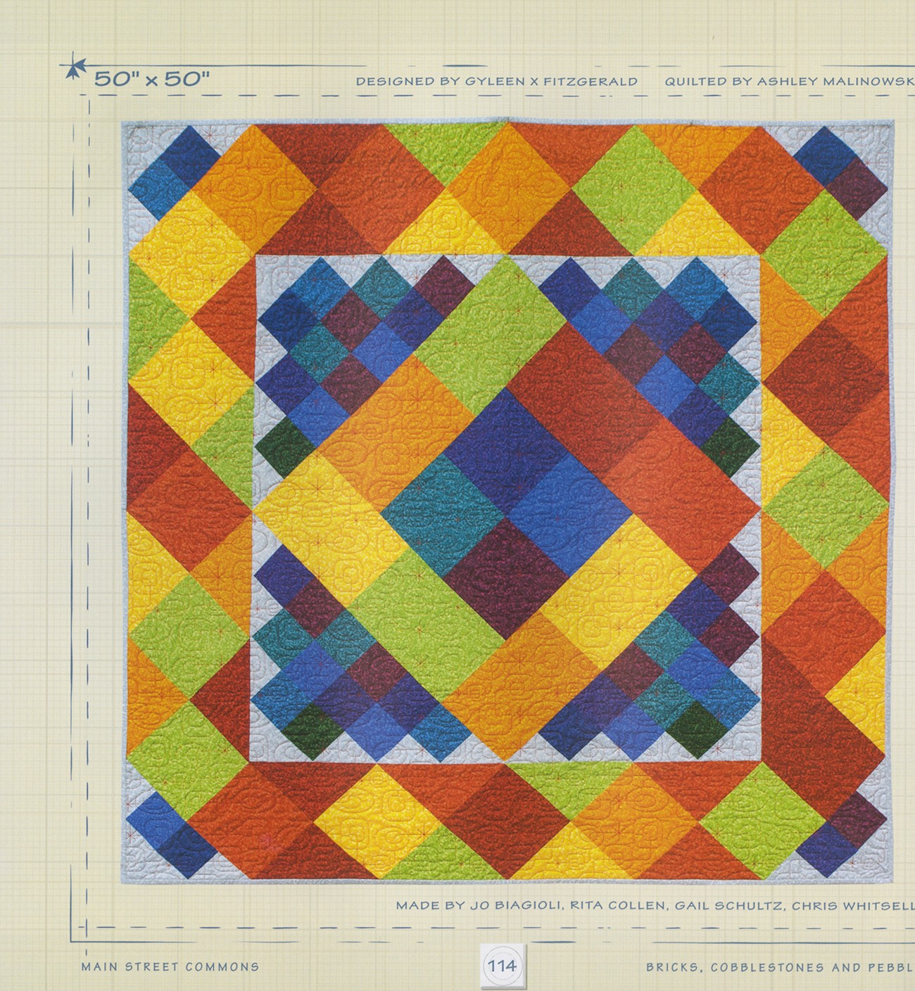 Bricks, Cobblestones and Pebbles A Path to Modern Quilts By Fitzgerald