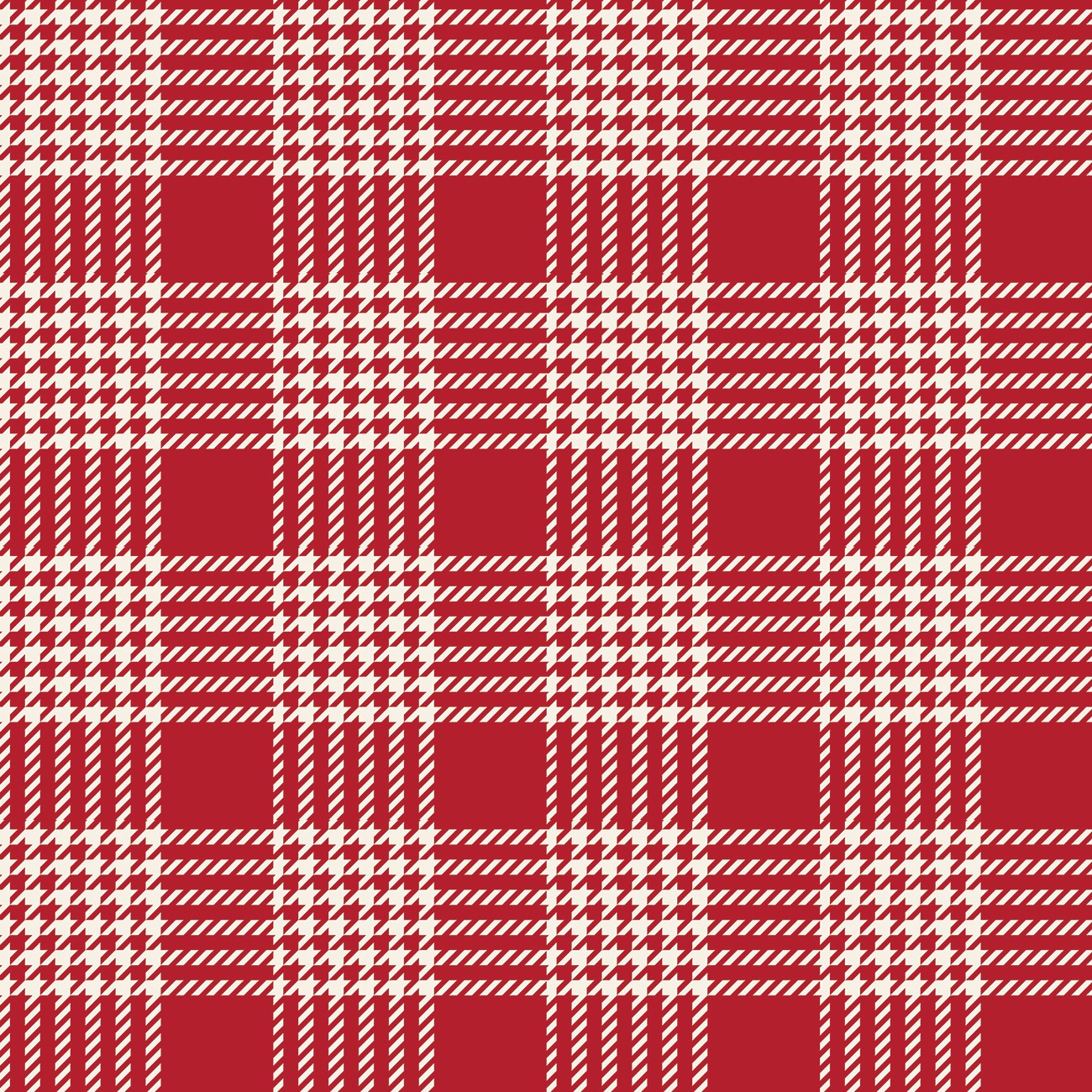 Designer Flannel Yuletide Plaid Cream