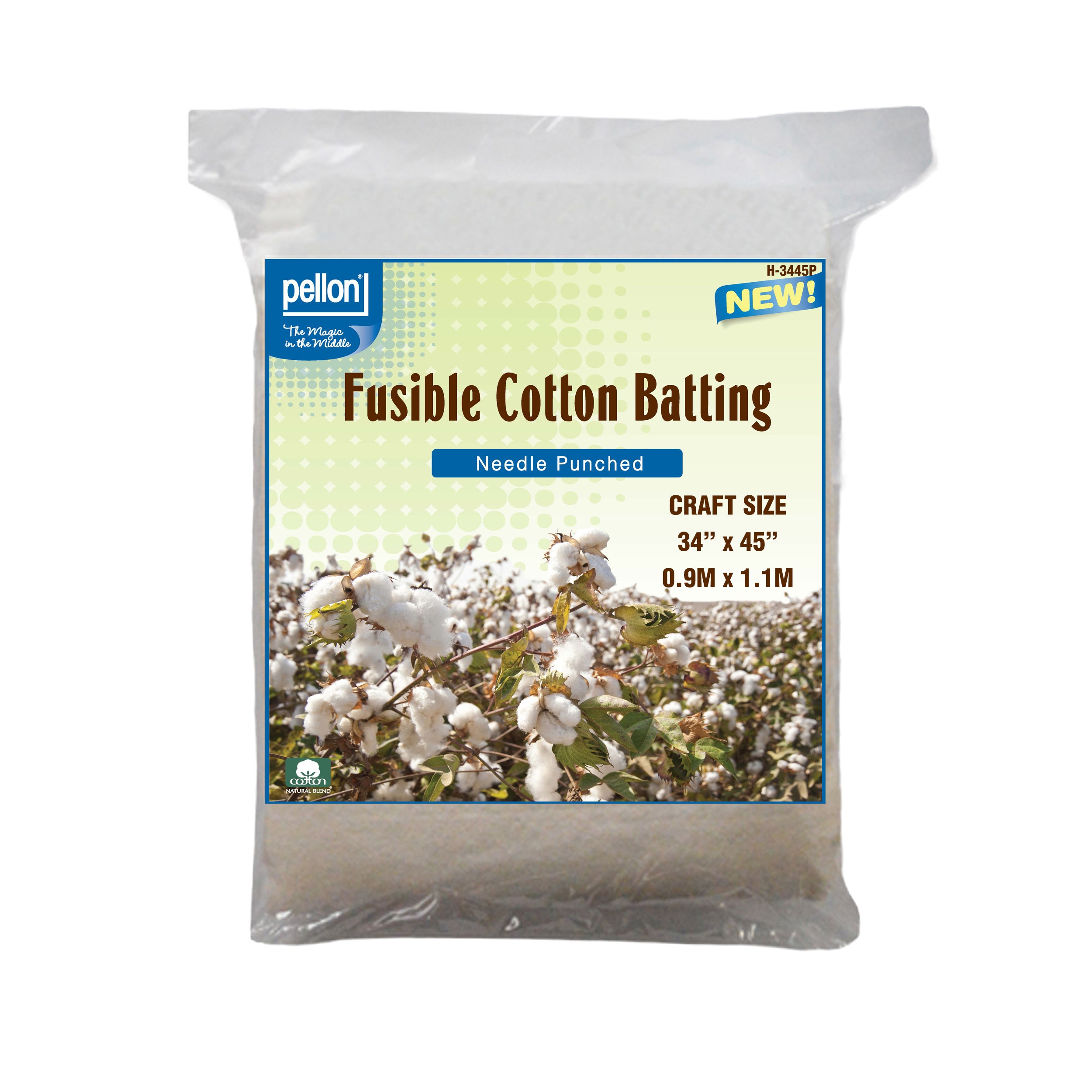 Cotton Fusible Batting Craft Size