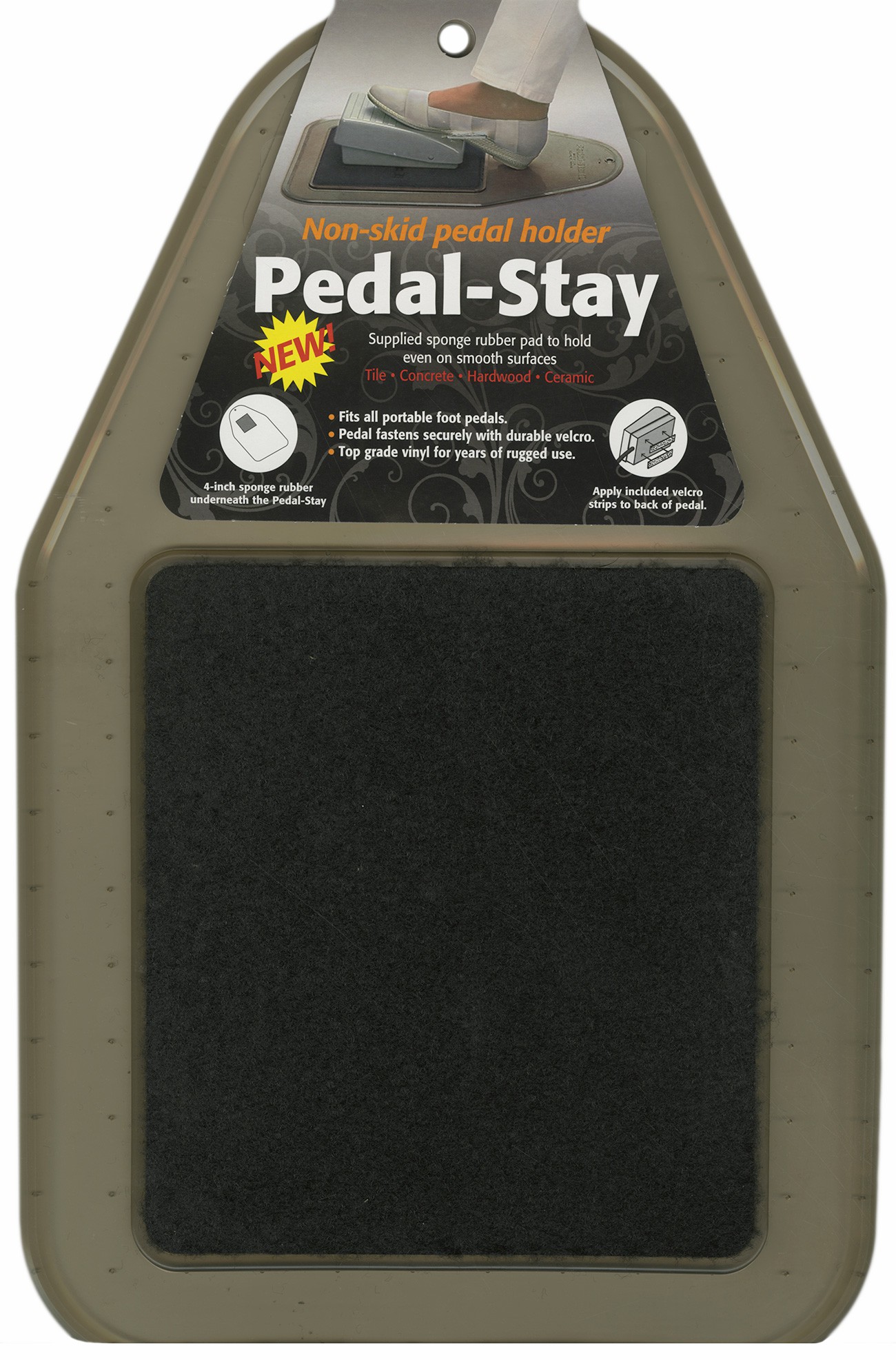 Pedal Sta II NonSkid Holder