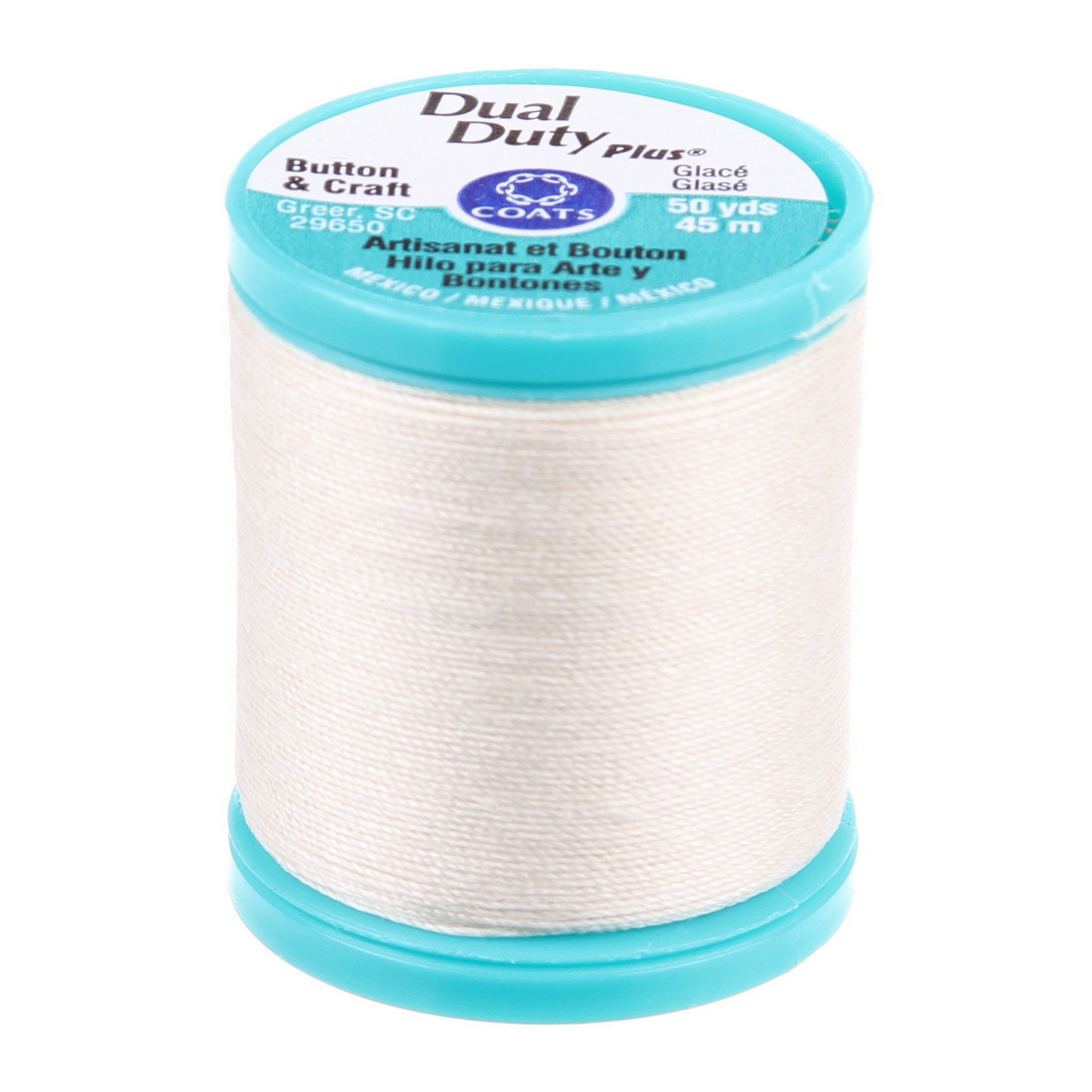 Dual Duty Plus Button and Carpet Thread 50yds Natural