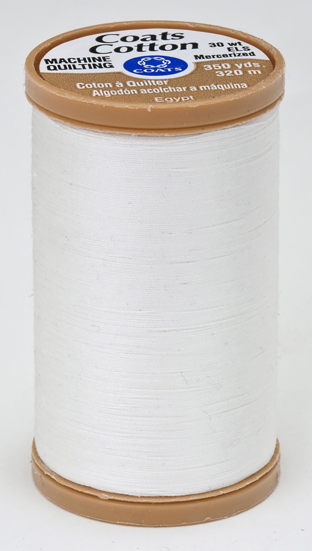 Coats Cotton Machine Quilting Thread 350 yds Winter White