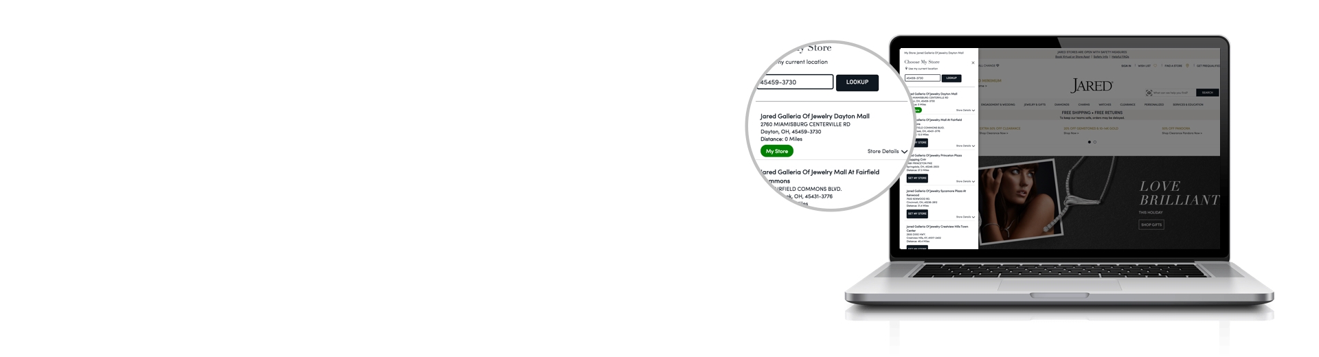 Buy Online, Pick Up InStore Jared