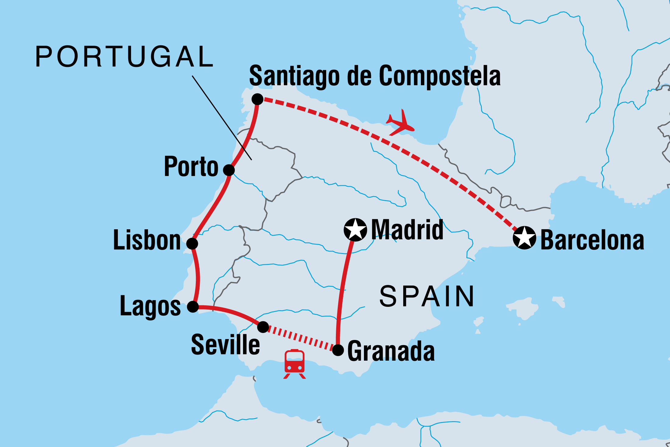 Spain and Portugal holiday, historic cities & villages. Helping Dreamers Do