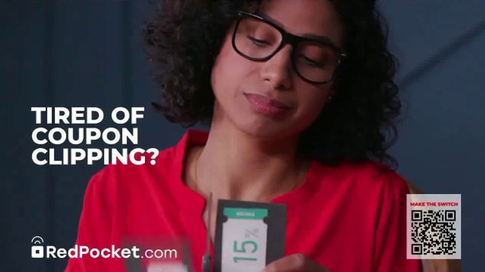 Red Pocket Mobile TV Spot, 'Tired of Clipping Coupons?' iSpot.tv