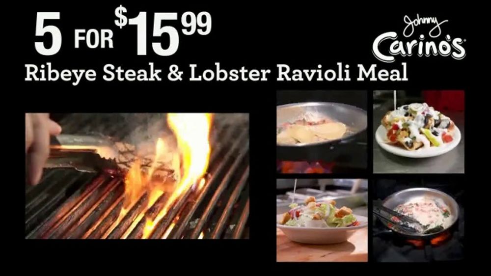 Johnny Carino's Italian 5 for 15.99 TV Spot, 'Ribeye Steak and Lobster