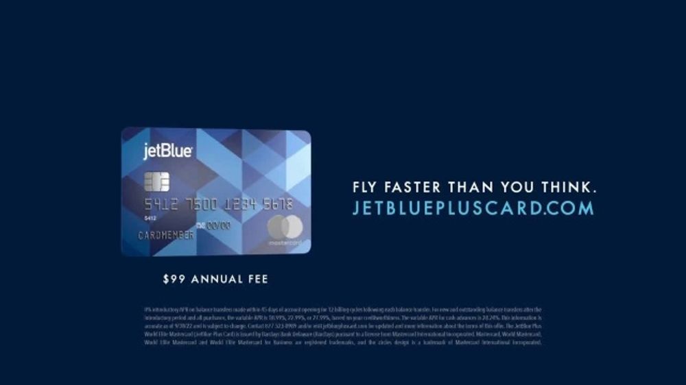 Barclays JetBlue Plus Card TV Spot, 'Faster Than You Think Earn 40,000