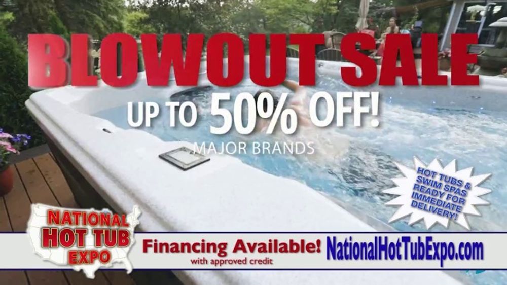 National Hot Tub Expo Blowout Sale TV Spot, '2023 Cincinnati Florentine Event Center' iSpot.tv
