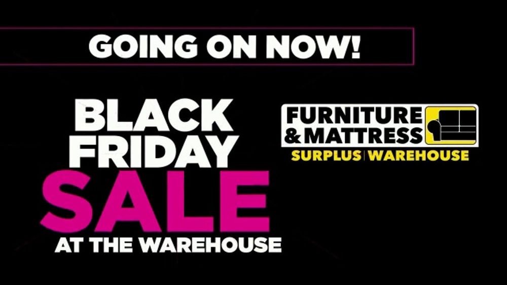 Surplus Discount Furniture & Mattress Warehouse Black Friday Sale TV