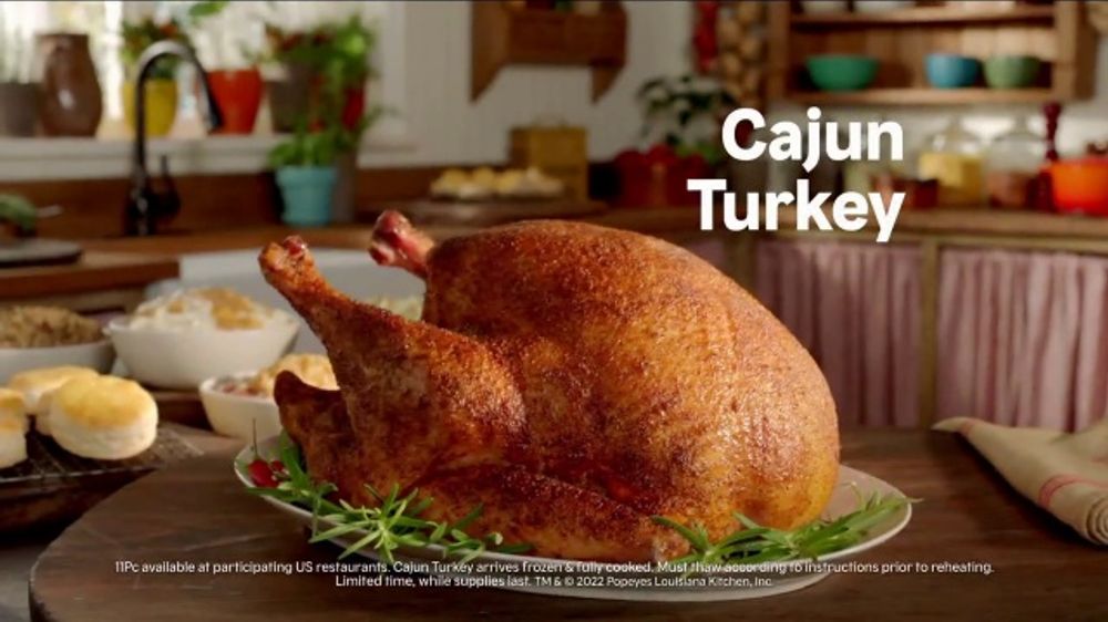 Popeyes TV Spot, '11 Piece Signature Chicken Thanksgiving Cajun Turkey