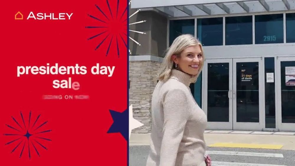 Ashley HomeStore Presidents Day Sale TV Spot, 'Valebeck, Vayda