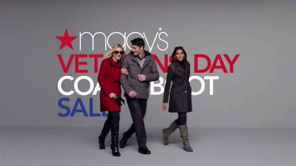 Macy's Veterans Day Coat & Boot Sale TV Spot, 'Designer Coats' iSpot.tv
