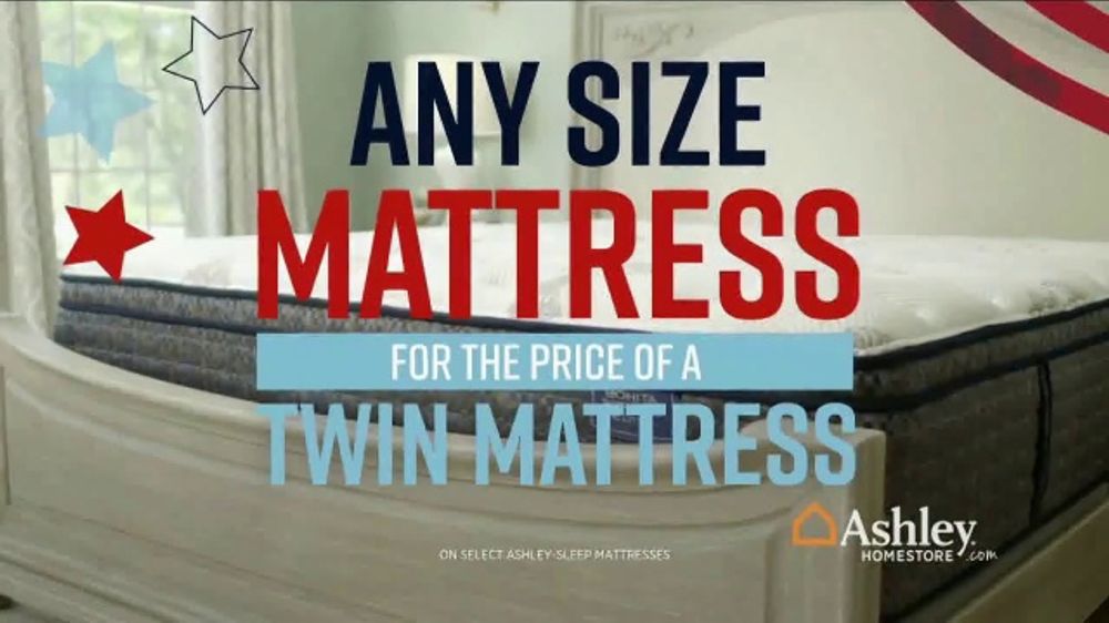 Ashley HomeStore Memorial Day Mattress Sale TV Spot, 'Any Size Mattress