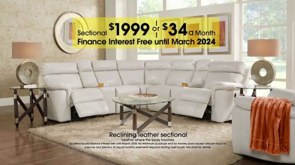 Rooms to Go Anniversary Sale TV Spot, 'SevenPiece Reclining Leather