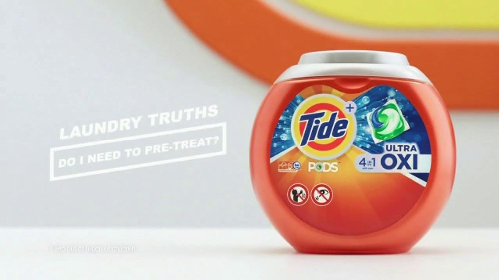 Tide Pods Ultra OXI TV Spot, 'Laundry Truths PreTreat' Featuring Cat