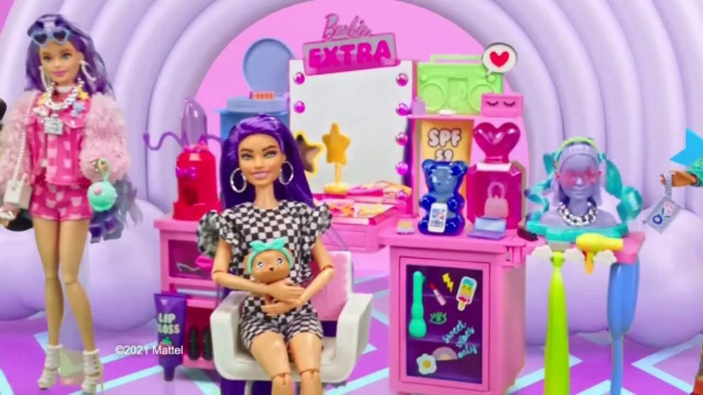 Barbie Extra Doll Vanity Table Playset With 45 Accessories, Item