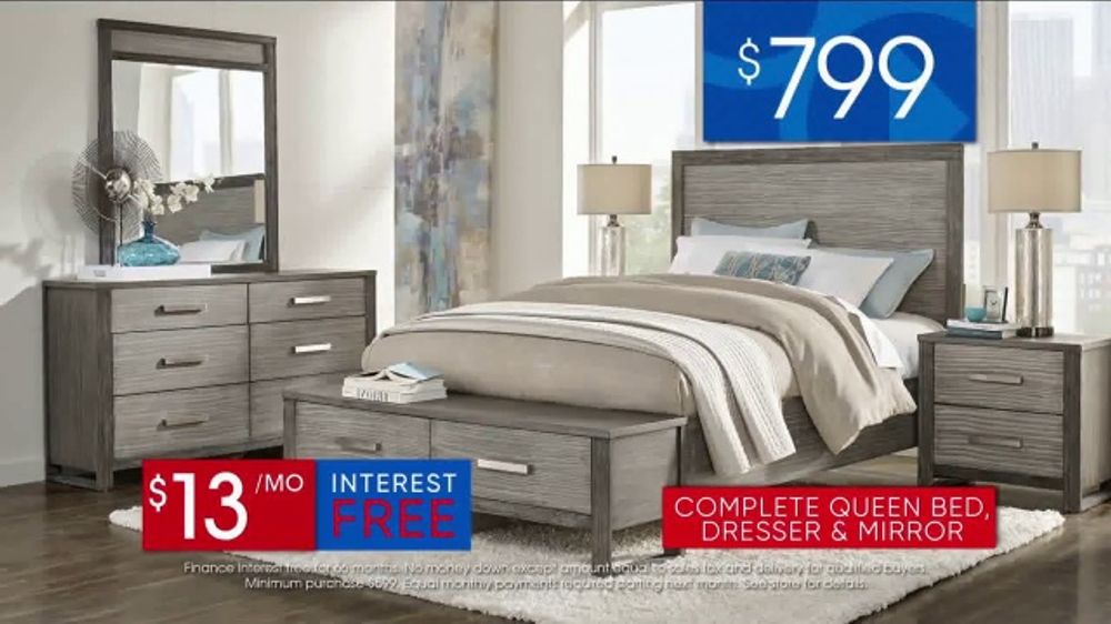 Rooms to Go 30th Anniversary Sale TV Spot, 'Bedroom Set with Storage