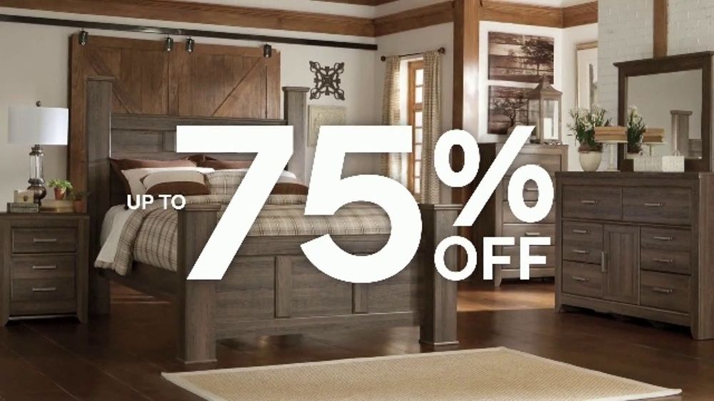 Ashley HomeStore Warehouse Blowout Sale TV Spot, 'Up to 75 Off' iSpot.tv