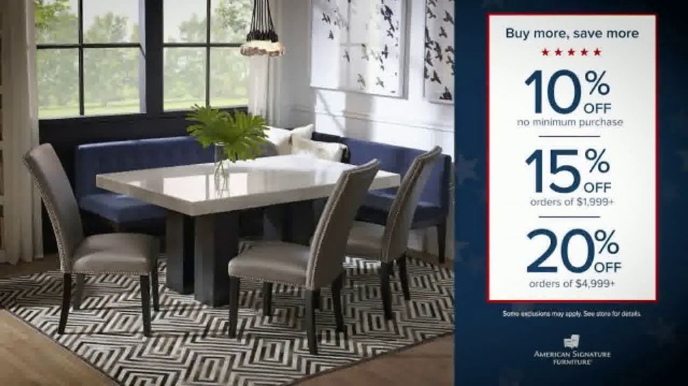 American Signature Furniture Presidents Day Sale TV Spot, 'The Styles