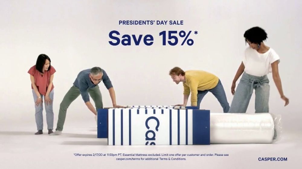 Casper Presidents Day Sale TV Spot, 'Oh Hello 15' iSpot.tv