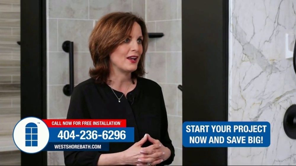 West Shore Home TV Spot, 'Shower and Bath 18 Months No Interest' iSpot.tv