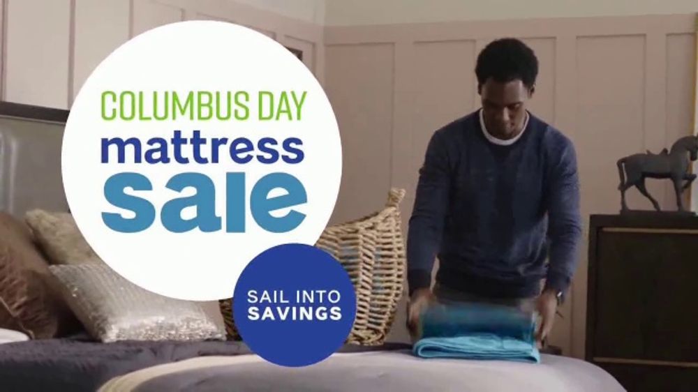 Ashley HomeStore Columbus Day Mattress Sale TV Spot, 'Starts Now