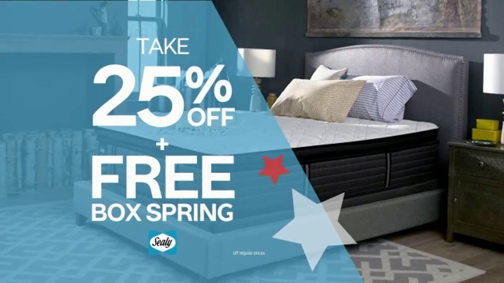 Ashley HomeStore July 4th Mattress Sale TV Spot, 'Free Box Spring