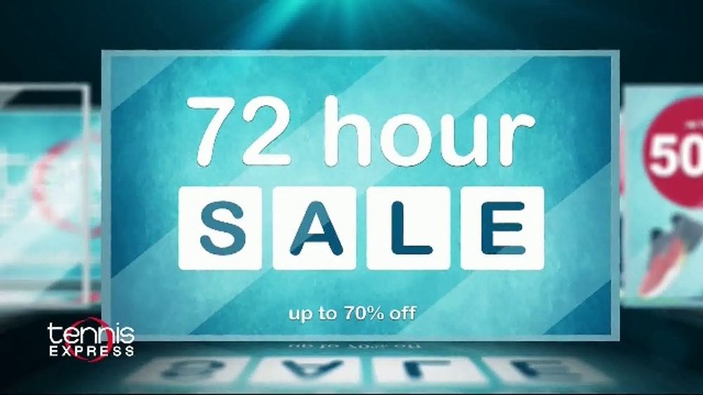 Tennis Express 72 Hour Sale TV Spot, 'Shoes, Apparel and Racket