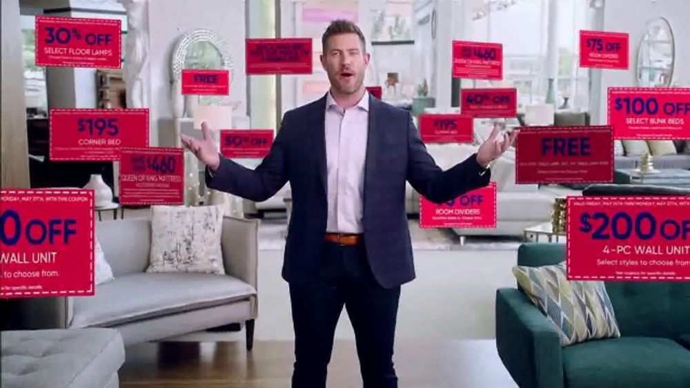 Rooms to Go Memorial Day Sale TV Spot, 'Coupons' Featuring Jesse Palmer