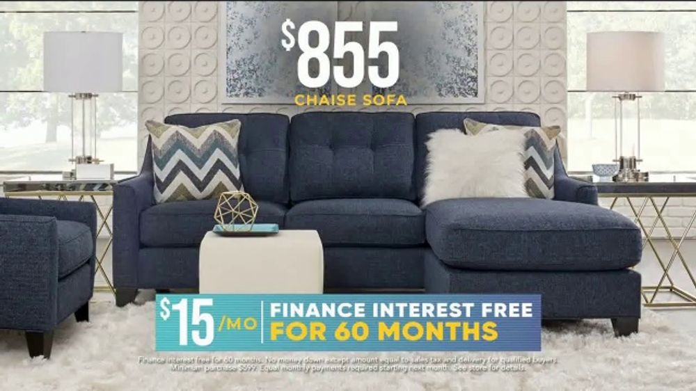 Rooms to Go Holiday Sale TV Spot, '855 Chaise Sofa' iSpot.tv