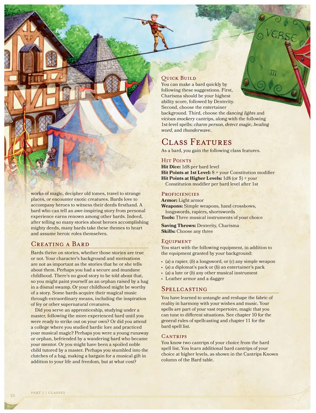 D&D 5e Bard class
