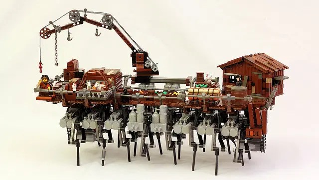 Antizombie designs Walking house model built from LEGO