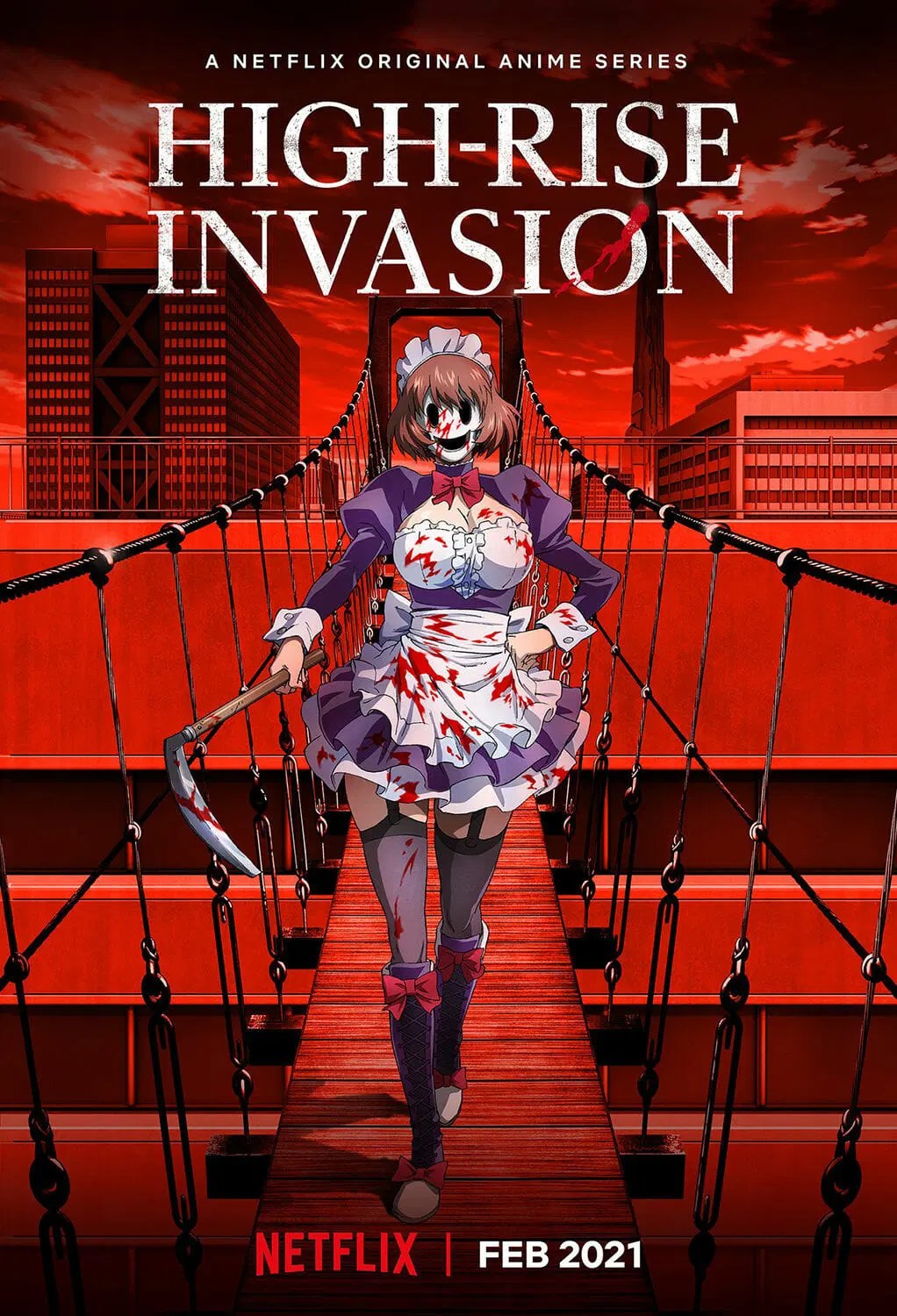 Unhinged and gory deathgame anime HighRise Invasion