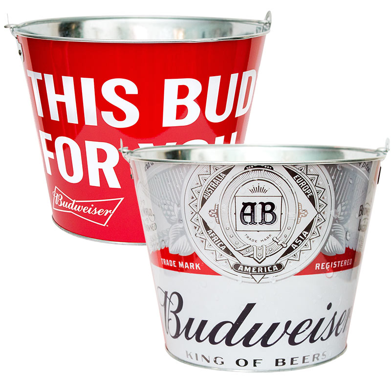 Budweiser Metal This Buds For You Ice Bucket