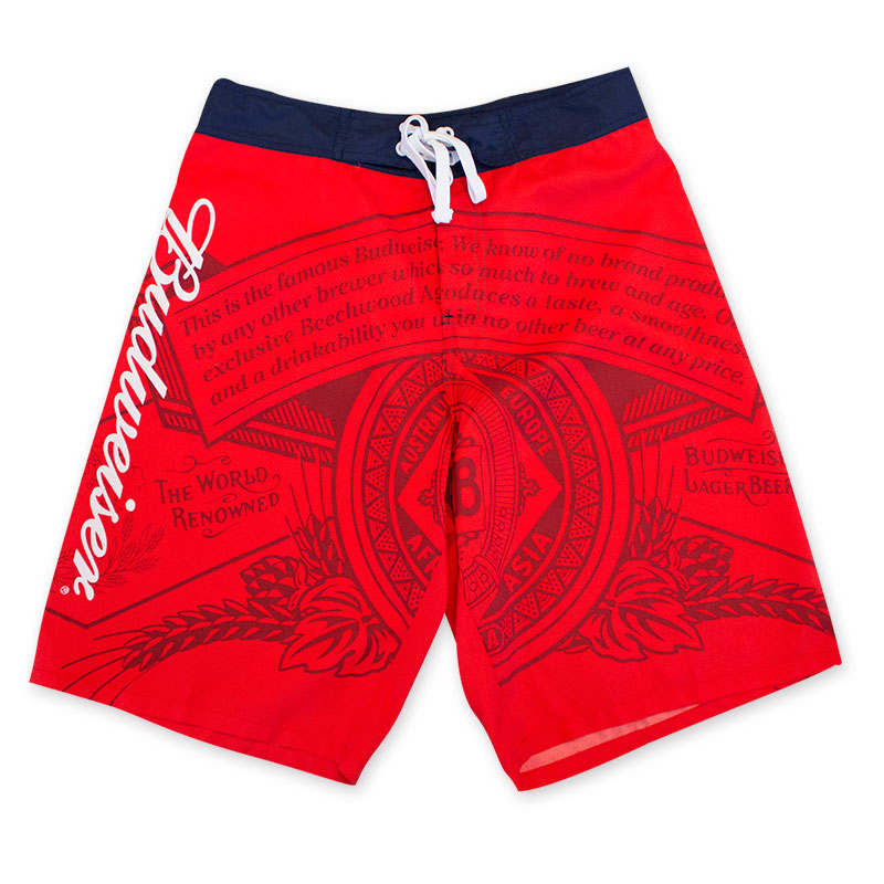 Budweiser Men's Red Board Shorts