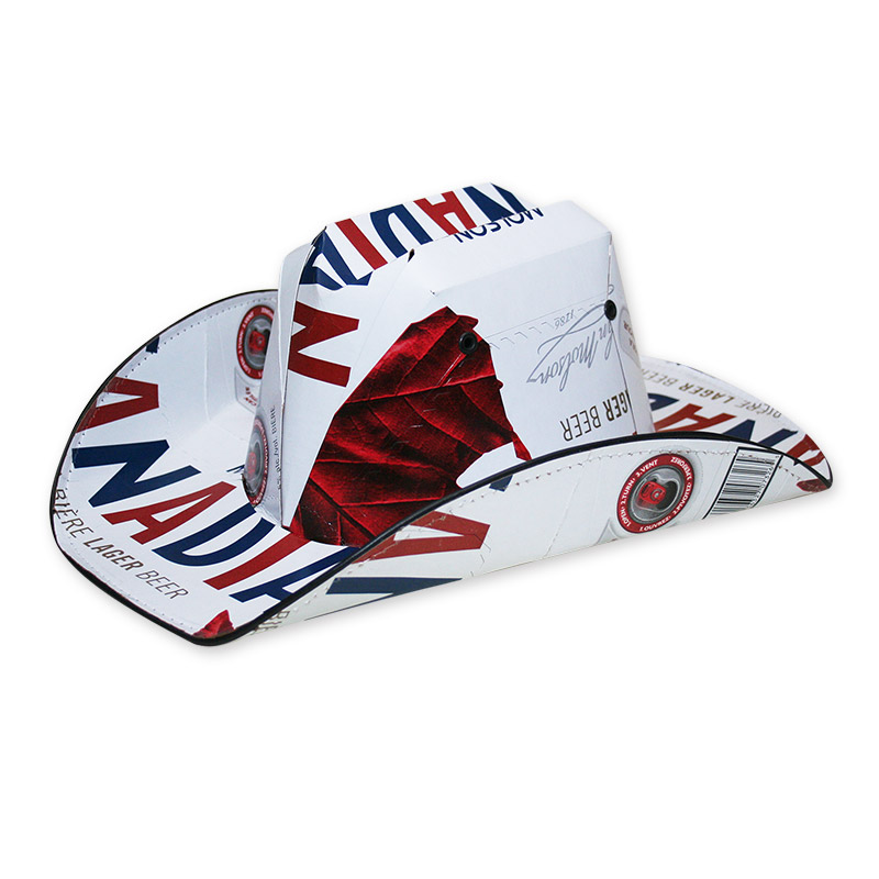 Molson Canadian Traditional Beer Box Cowboy Hat FREE SHIPPING