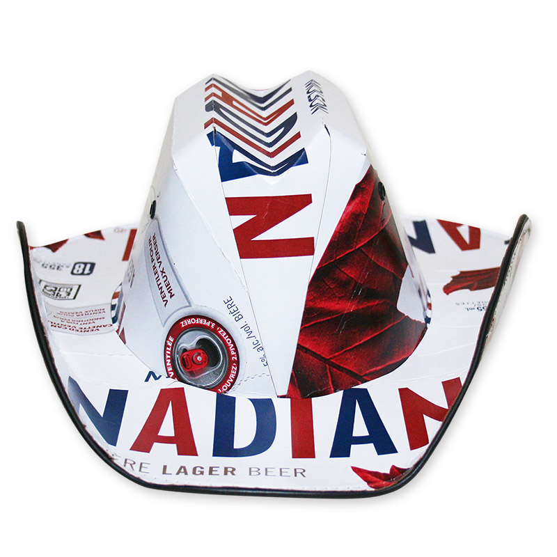 Molson Canadian Traditional Beer Box Cowboy Hat FREE SHIPPING