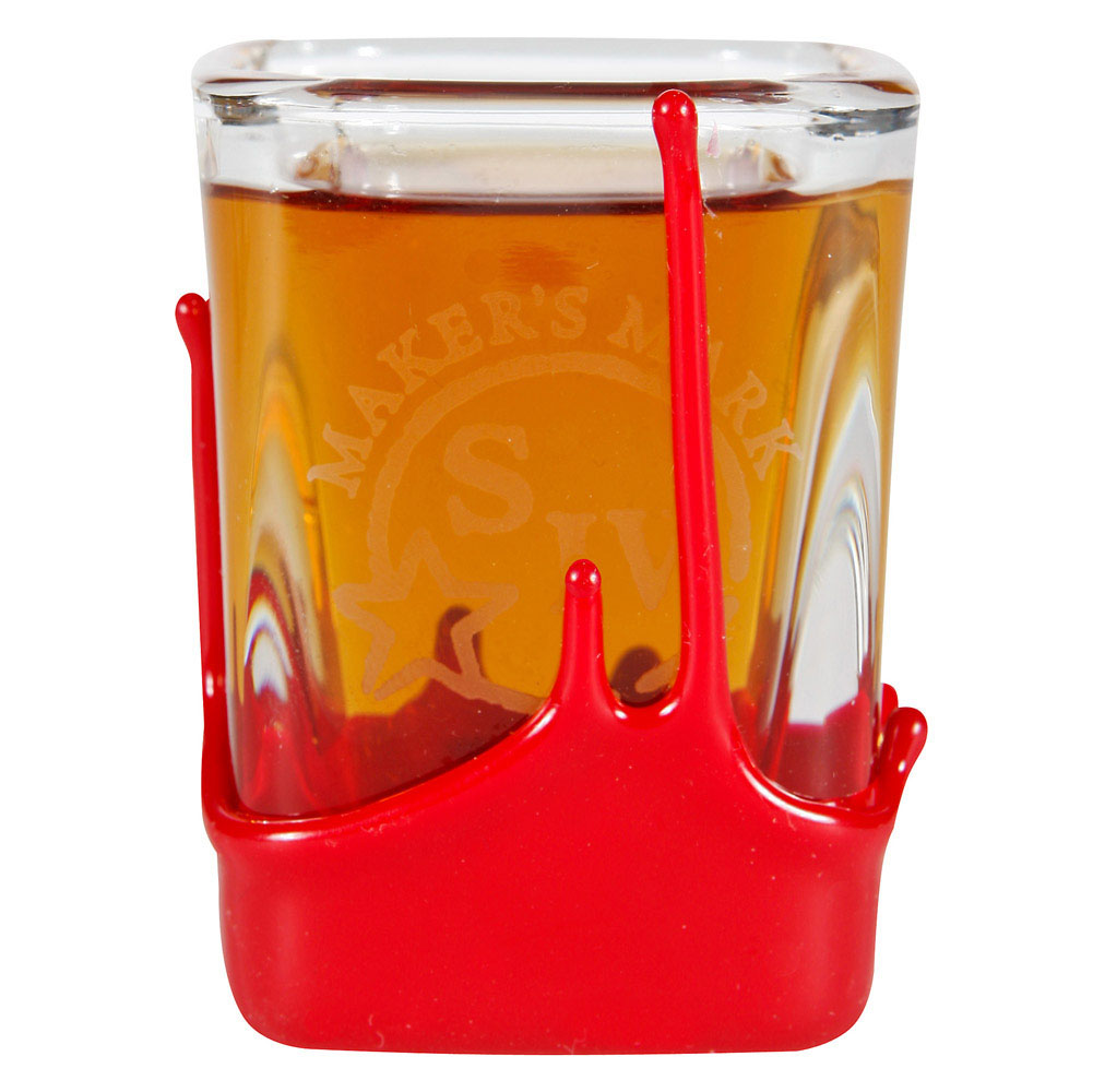 Maker's Mark Whiskey Square Shot Glass With Wax Seal