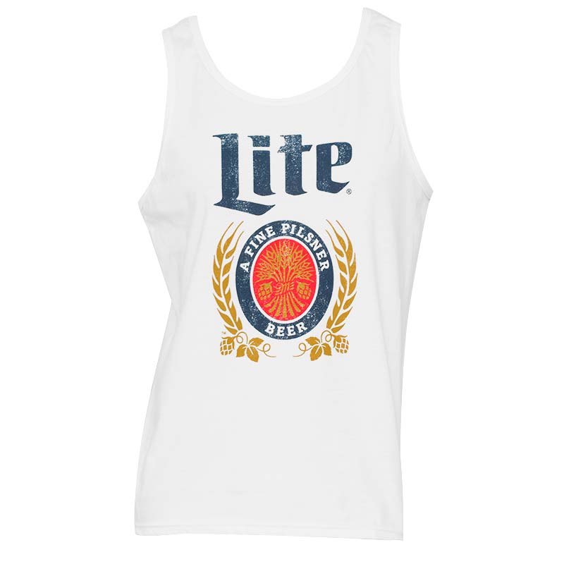 Miller Lite White Logo Men's Tank Top
