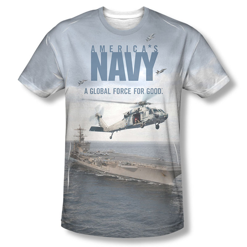 US Navy Over And Under Sublimation TShirt