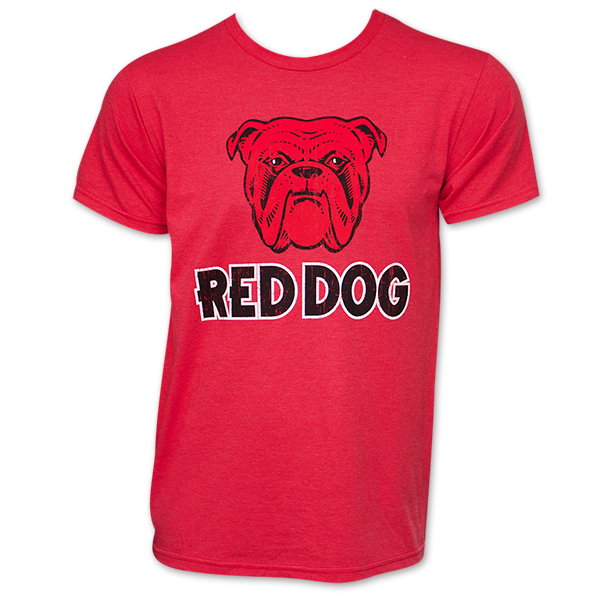Red Dog Bulldog Logo T Shirt