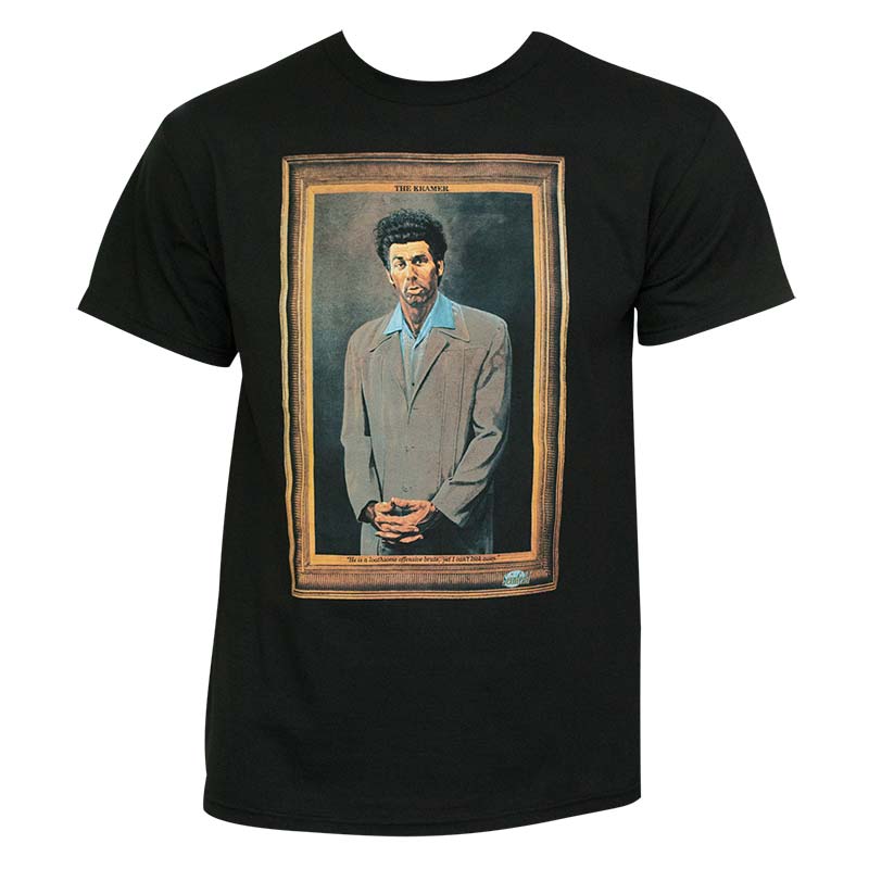 Seinfeld The Kramer Black Graphic Tee Shirt