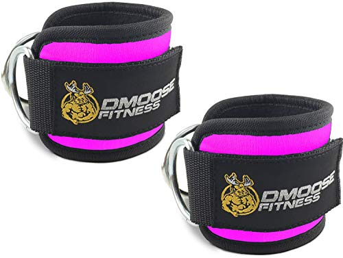 DMoose Fitness Ankle Strap for Cable Machines for Kickbacks, Glute Workouts, Leg Extensions, Curls, and Hip Abductors… - The road to a healthy and happy life starts here